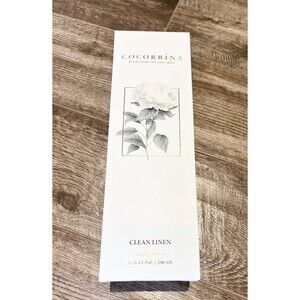 NEW Cocorrina Reed Diffuser Set 6.7 Oz Clean Linen Scented Diffuser w/ Sticks